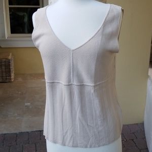 Evan-Picone Beige Sleeveless Top Sz: XL NWOT